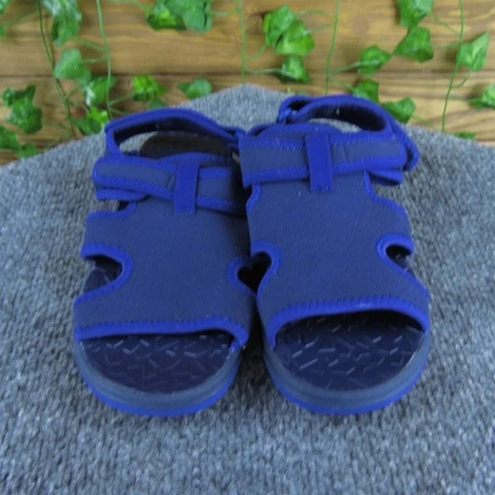 Lands' End Sandals  Boys Y 3 Medium‎ Sandal Blue Synthetic Hook & Loop